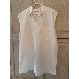 Natural Cotton 100% Cotton Flowey White Tunic